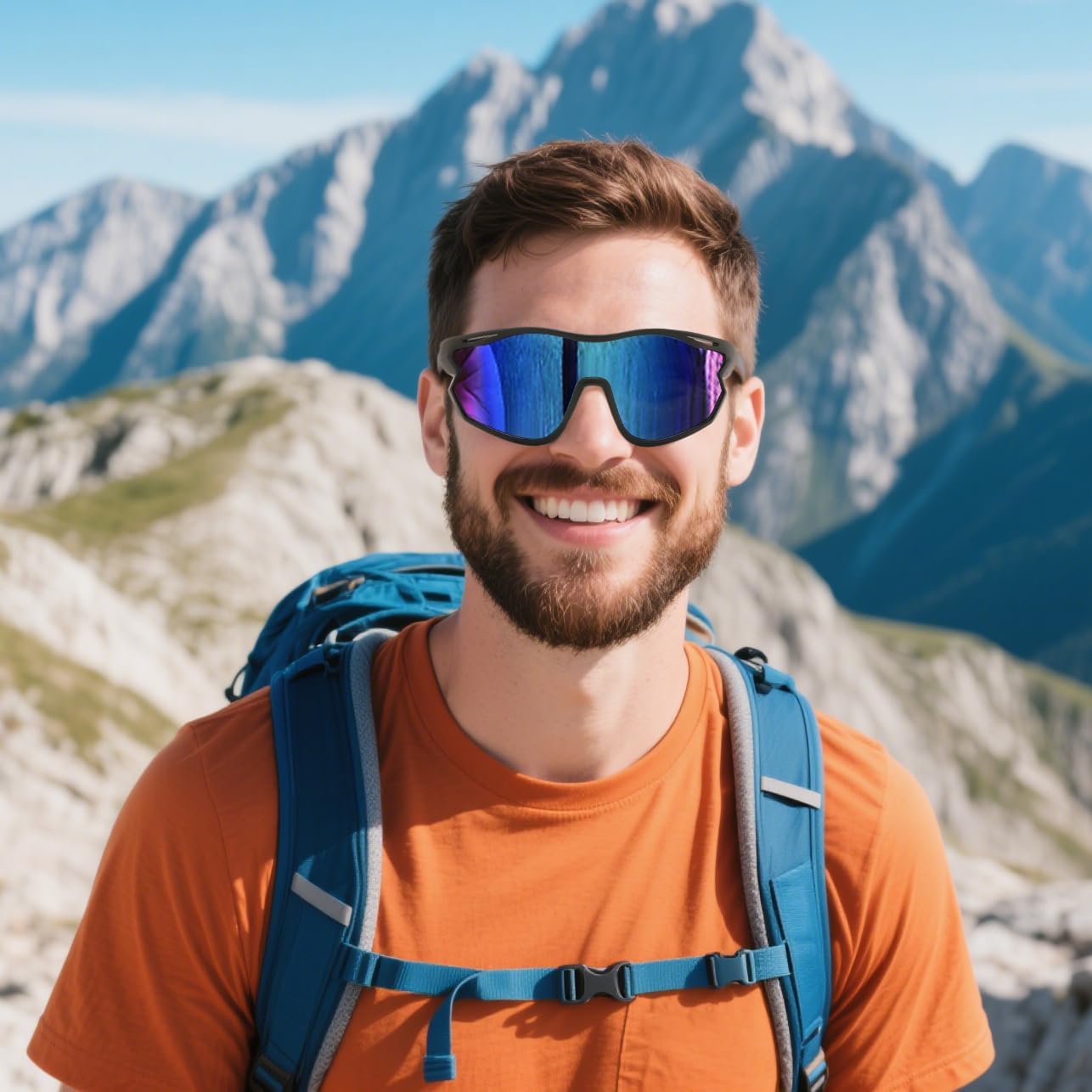 FEISEDY Polarized Sports Sunglasses Men Women UV Protection Cycling Baseball Glasses B4179 - Image 2