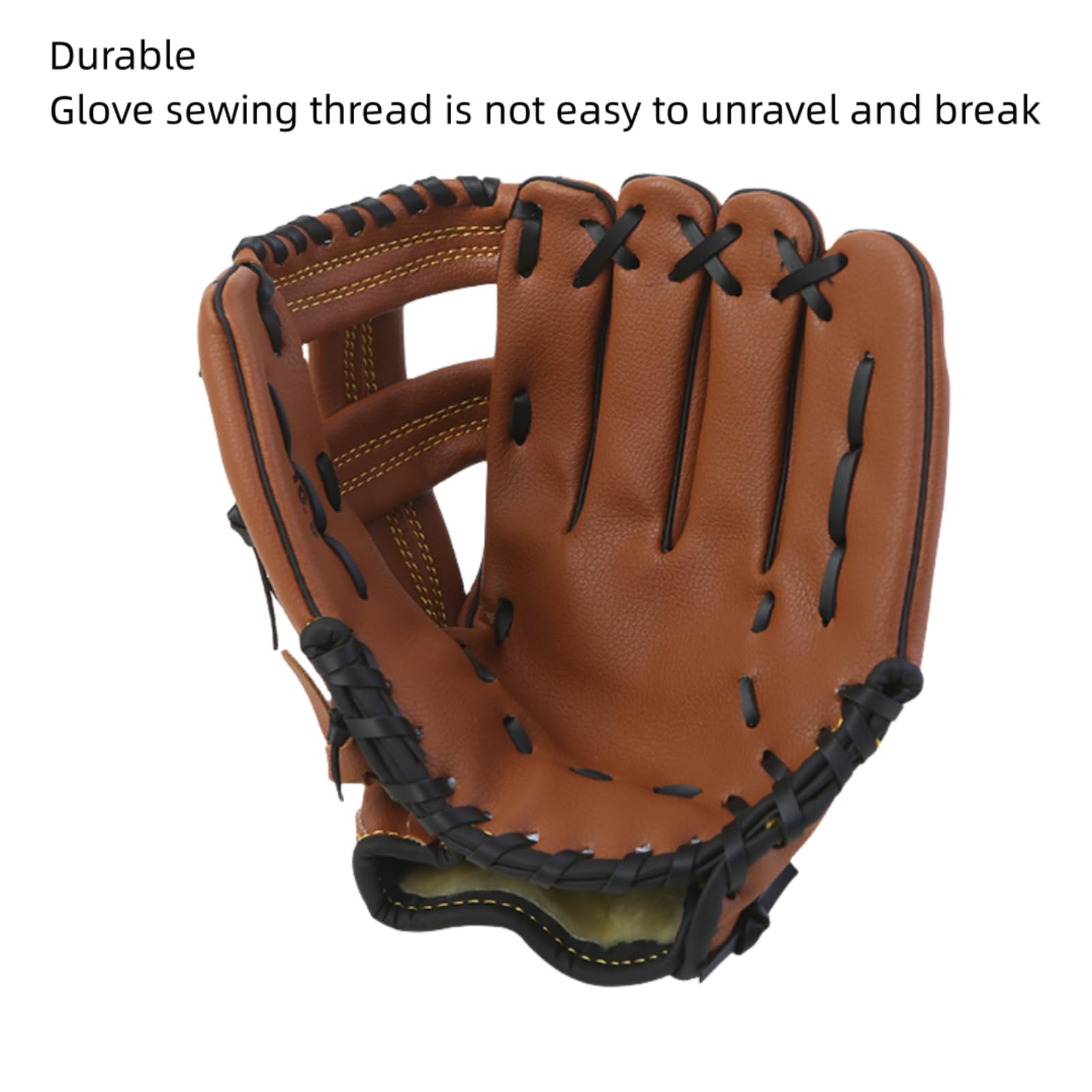 LOJAX Guanti da Baseball per Giovani e Adulti, Guanti da Baseball, Baseball 10,5, 11,5, 12,5 Pollici, Baseball Sportivo per Famiglie, Assorbimento degli Urti Integrato, Adatto ai Principianti