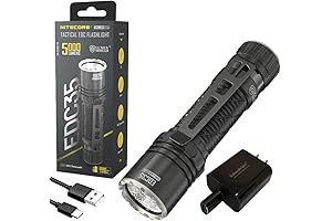 EdisonBright EDC35 Flashlight: 5000 Lumens, Rechargeable, Paracord Lanyard