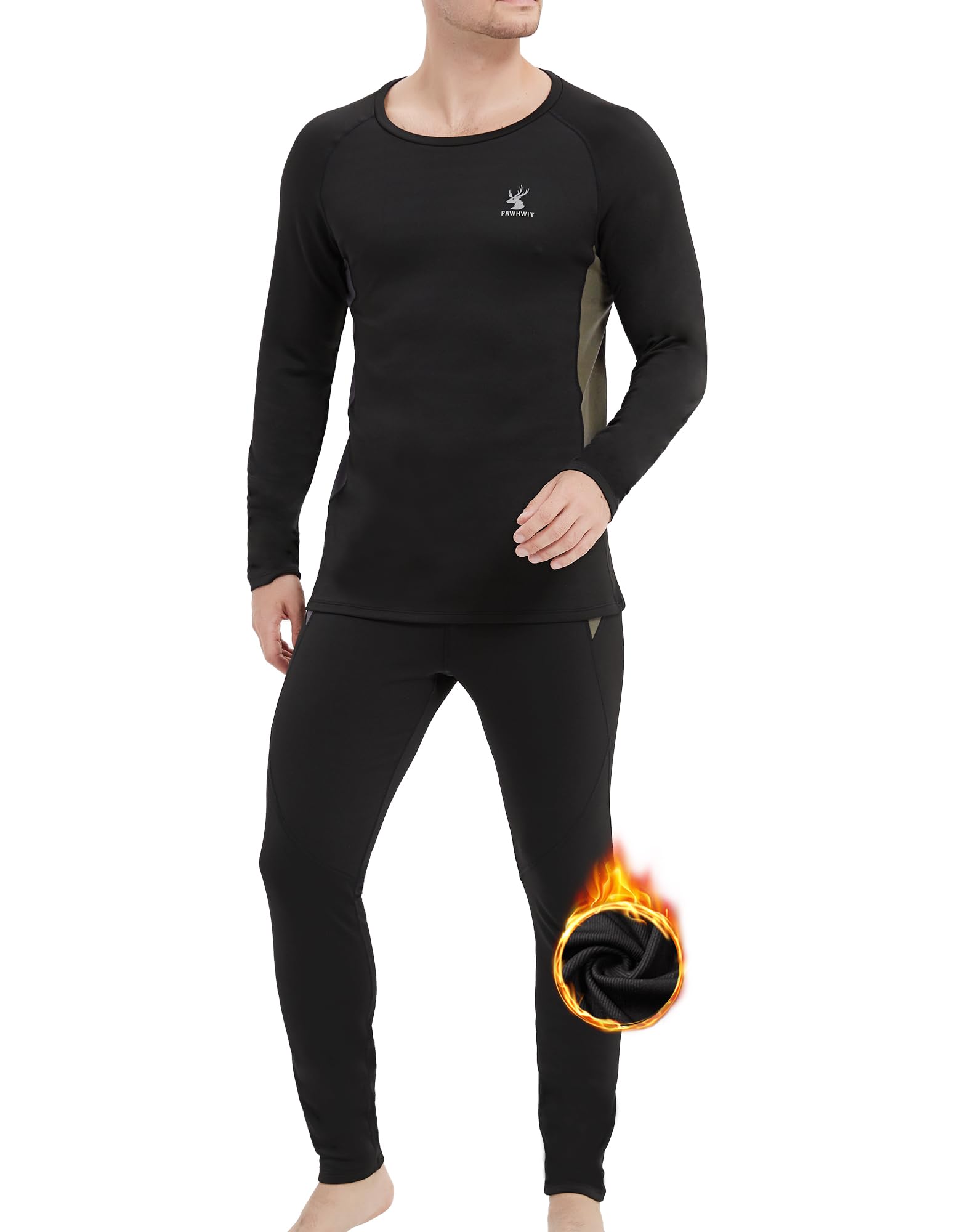 Set di biancheria intima termica da uomo, biancheria intima da sci, da uomo, traspirante e termica, biancheria intima da sci, da uomo, biancheria intima funzionale da uomo, per uomini in inverno e