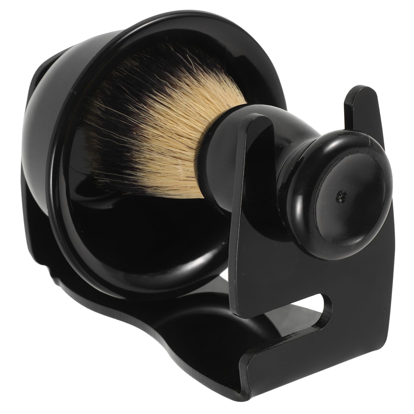 FOMIYES Nylon Shaving Brush Set Bowl Stand Men's Shaving Kit Gentle Comfortable