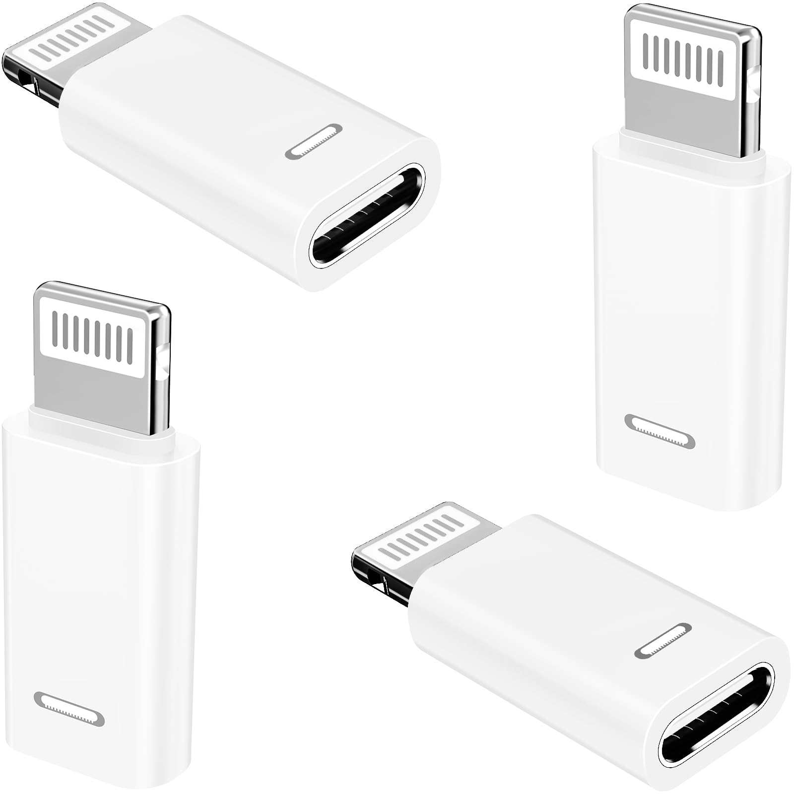 Photo 1 of [Apple MFi Certified] USB C to Lightning Adapter, Stuffcool 4Pack Lightning Male to USB C Female Digital Converter 20W Type C Fast Charging Connector for iPhone 14 13 12 11 Pro XS XR X SE iPad Airpods
