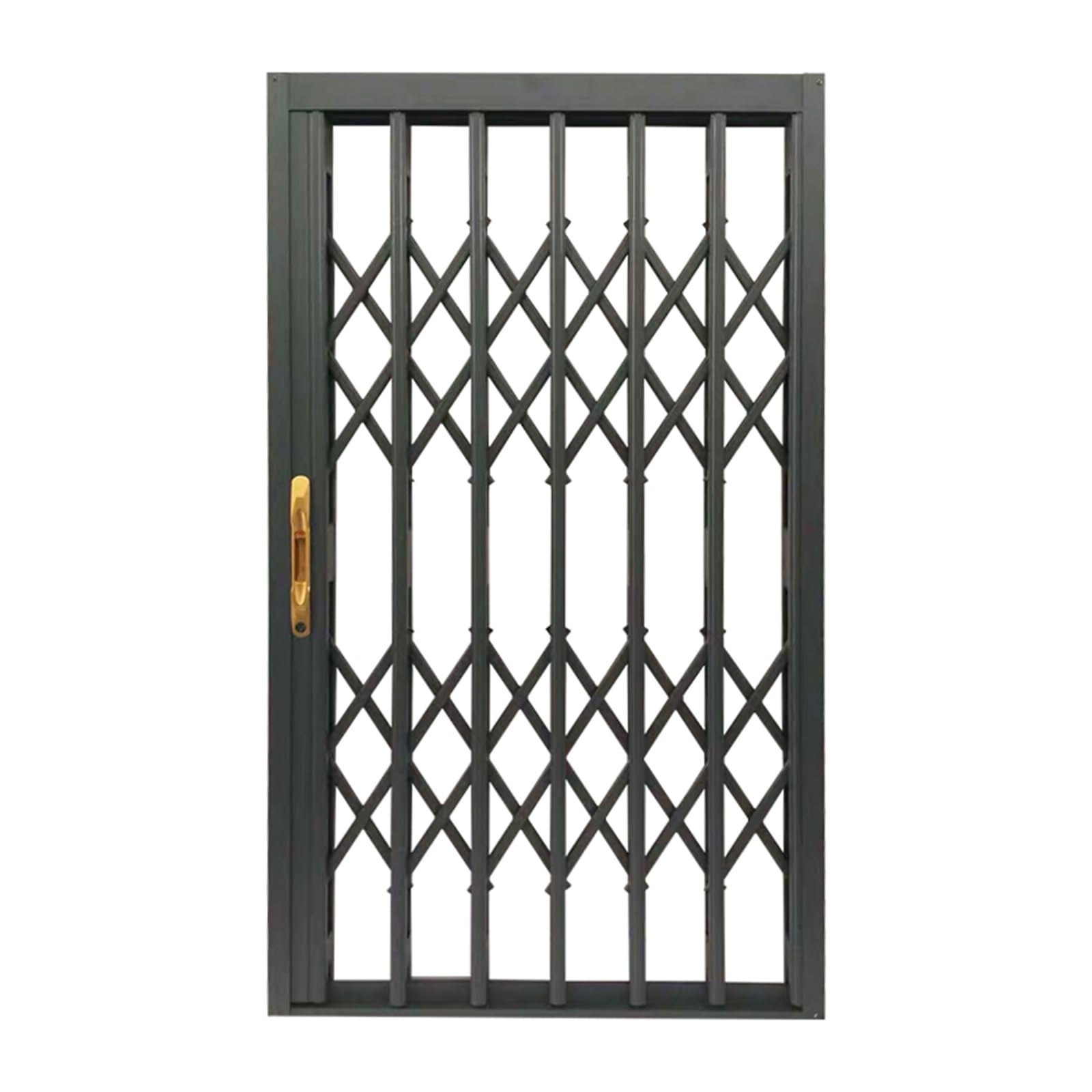 Rejilla plegable de seguridad para niños, de aluminio, extensible, protector de puerta de seguridad para dormitorios/dormitorios, 66 cm de ancho x 186 cm de alto, barrera de seguridad para niños y