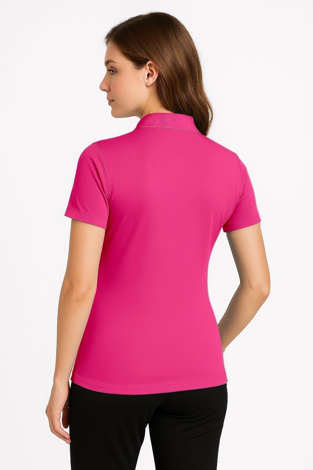 Opna Women's Dry-Fit Golf Polo Shirts 3-Button Golf Polo's in 20 Colors XS-3XL Shirt - Image 3