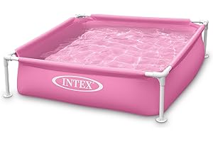 Intex Mini Frame Above Ground Swimming Pool in Vibrant Hot Pink