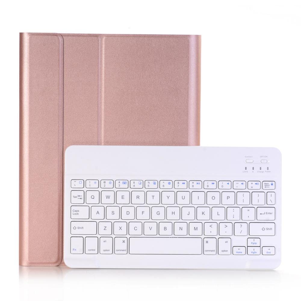 HOGJIMYSJX Tablet Accessories for iPad 2nd 3rd 4th Generation 9.7 A1460 A1430 A1395, Keyboard Detachable Wireless PU Leather Cover Shell for iPad 2 3 4 WiFi (Color : Rose Gold+Black)