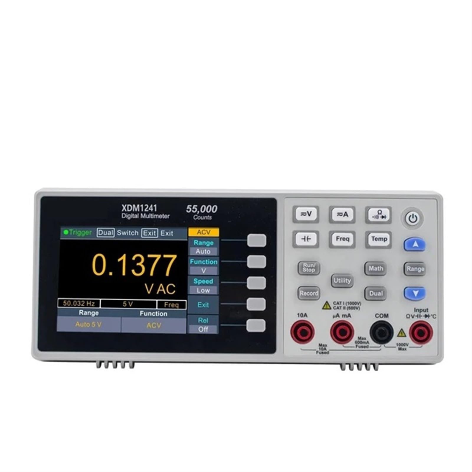 LCR-Messgerät, XDM1041 XDM1241 Digital-Multimeter Tragbarer Tisch True RMS DC/AC Strom Spannung USB Multimetro Tester Meter,Tester-Tools(XDM1241)