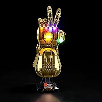 Vista 1 de BRIKSMAX Kit de iluminación LED para Infinity Gauntlet – Compatible con modelo de bloques de construcción Lego 76191 – no incluye el juego Lego