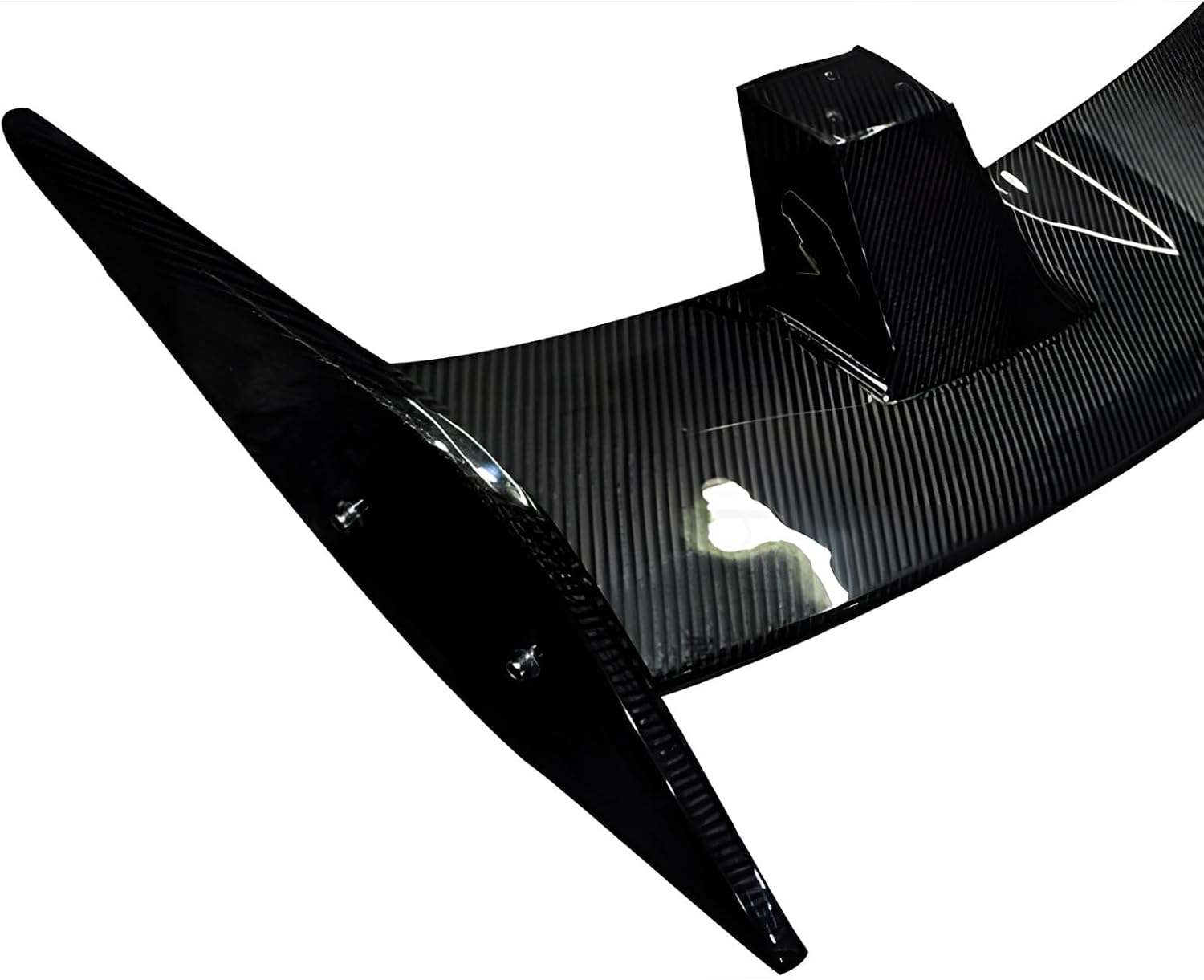 Carbon Fiber Rear Wing Spoiler Compatible with Mustang 2015-2022 Rear Trunk Lip Spoiler Wing Vehicle Body Styling Kit