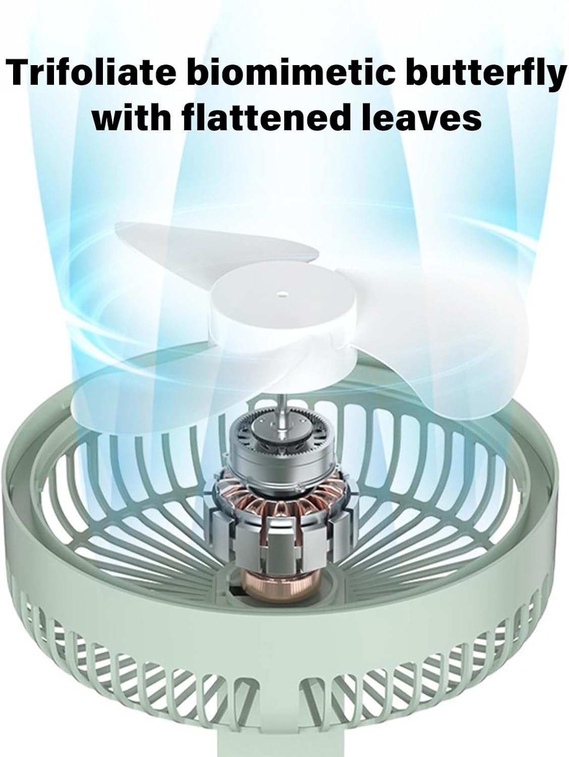 Multifuntional Cooling Fan Wall Mountable Powerful ABS Texture 5 Speed Suitable For Travel Office And Indoor Use Quiet Sleep