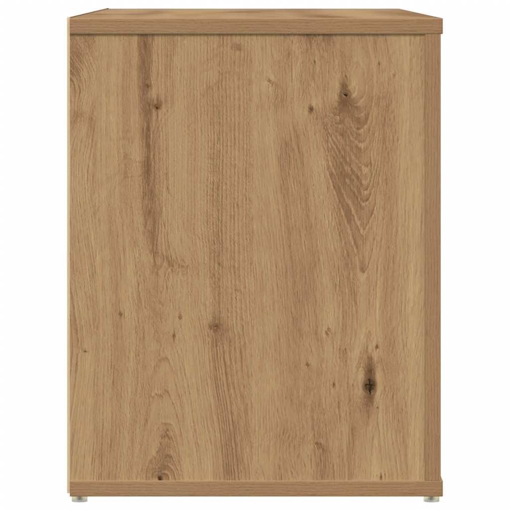 Hothingwell Schuhbank, Eiche, 2 Fächer, Aufbewahrungsmöbel aus robustem Holz, bequeme Sitzfläche zum Ausziehen der Schuhe, leicht zu reinigen mit einem feuchten Tuch