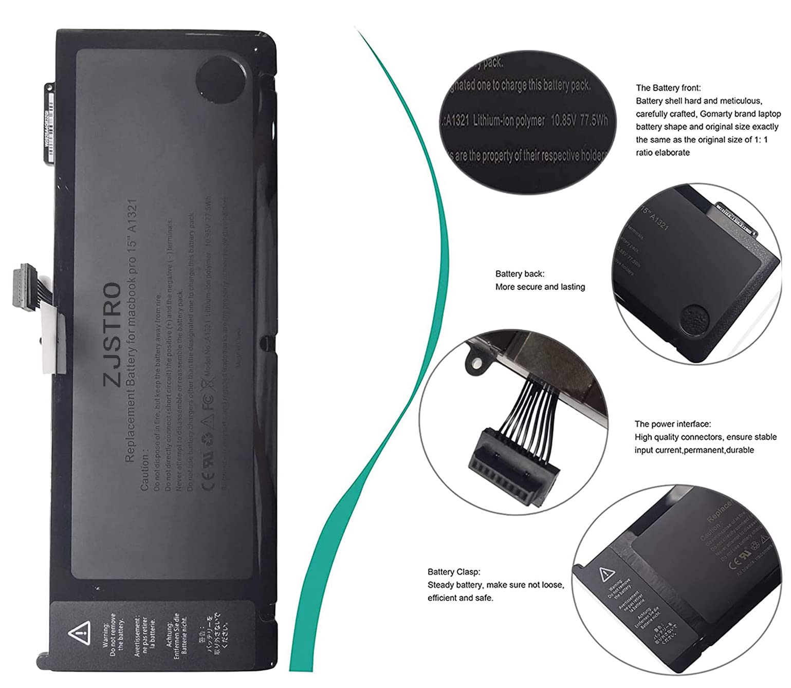 Original Apple Akku / Battery Model A1321 für MacBook Pro 15″ Unibody