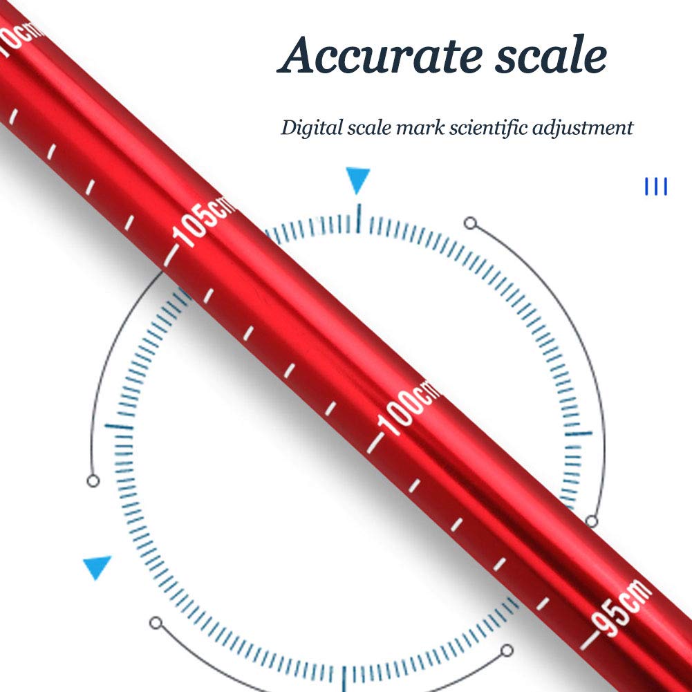 ? 5-sekcyjny zestaw kijków trekkingowych, lekki, składany, regulowany aluminiowy teleskopowy kijek narciarski z uchwytem Nordic Walking Sticks Para Trek Carry Bags for Women Men Seniors (dwi