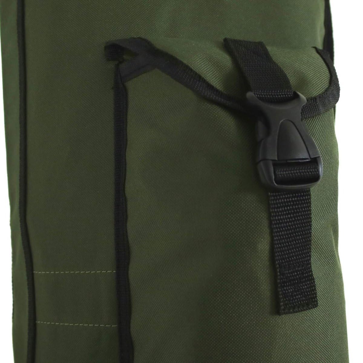 Traxis Complet Étui de Base 1,90m - 12FT - Sac de Rangement pour équipement de pêche avec 3 Cannes montées - Vert - Étui Carpe Protège et organise - Protection maximale et efficacité
