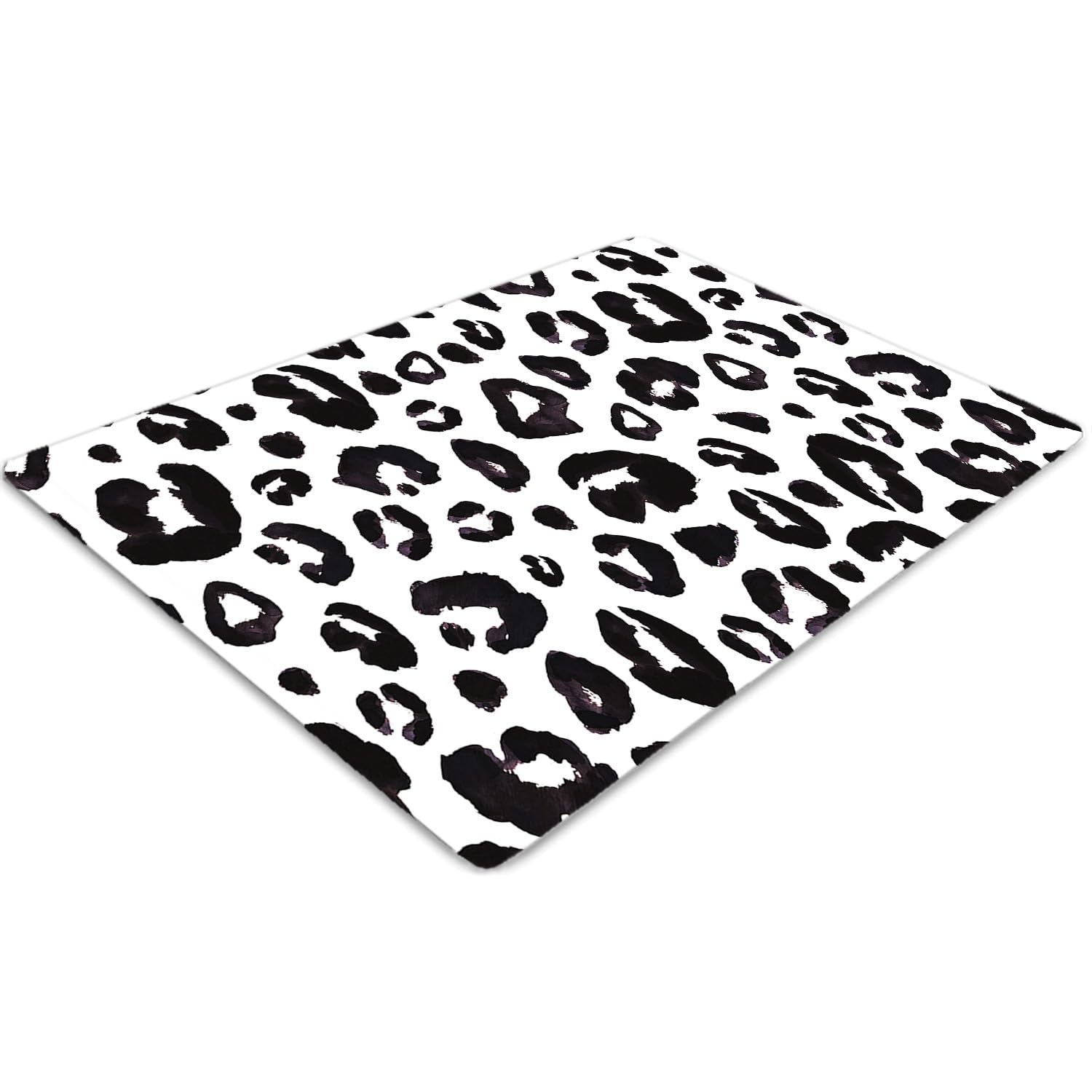 Tapis de chaise 140x100 cm rectangulaire en PVC avec motifs d'empreintes de sabots pour le bureau