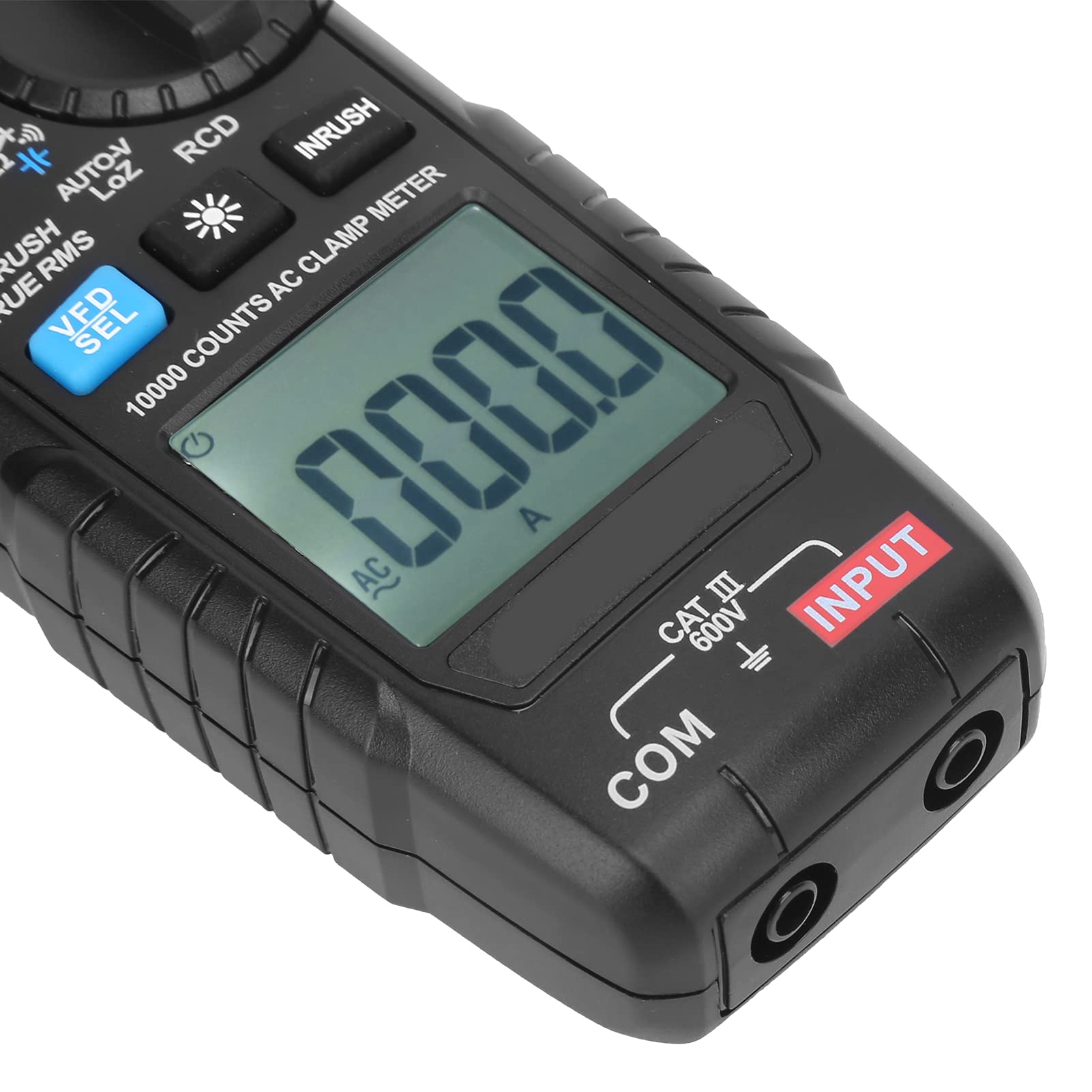 CM83C Digitales Zangenmessgerät, Präziser Echteffektivwert-Tester für Elektriker, Tragbares ABS-Design mit 9999-Zähler-Anzeige
