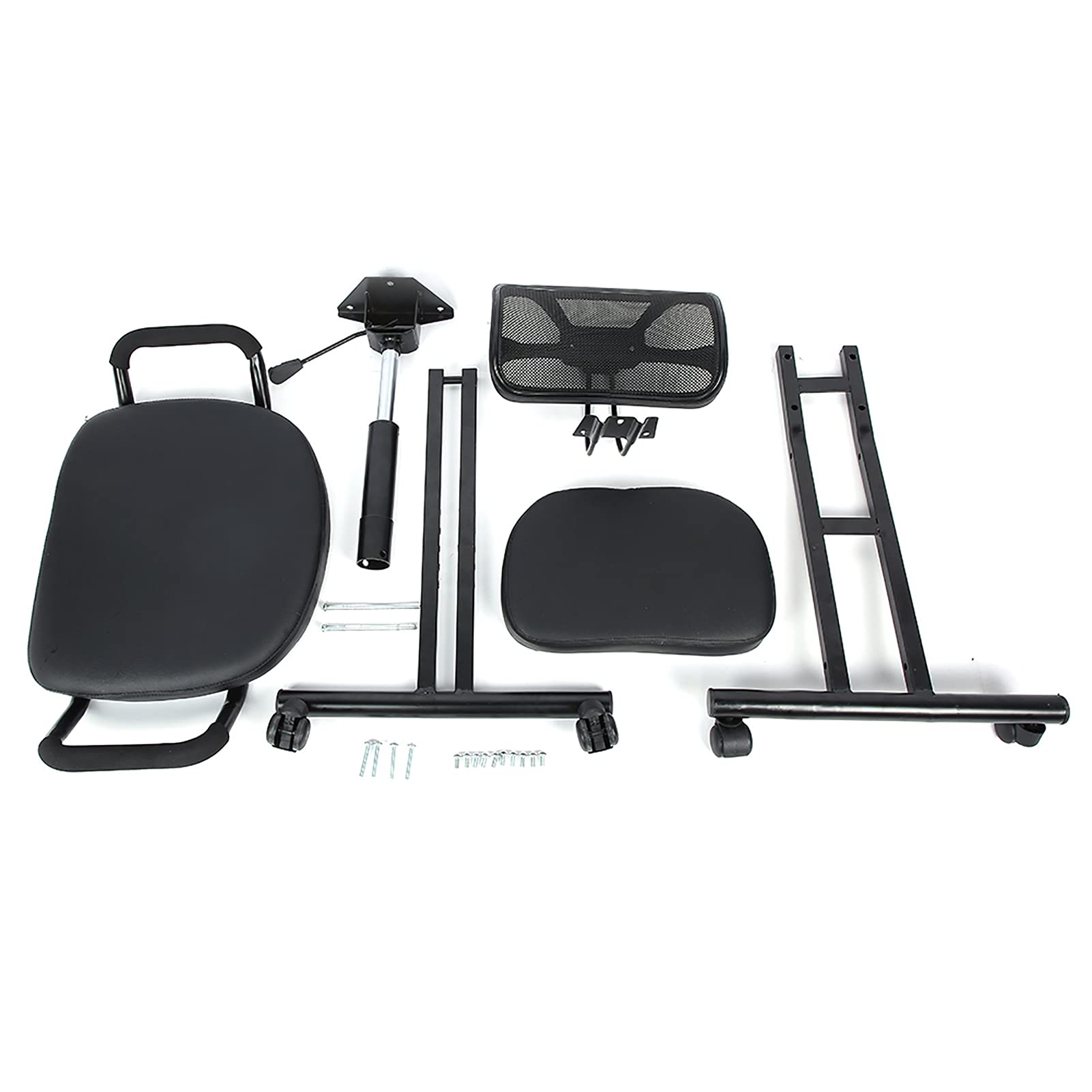 Silla de corrección de postura de rodillas ergonómica, silla de corrección de postura, asiento con respaldo, silla de rodillas de acero.
