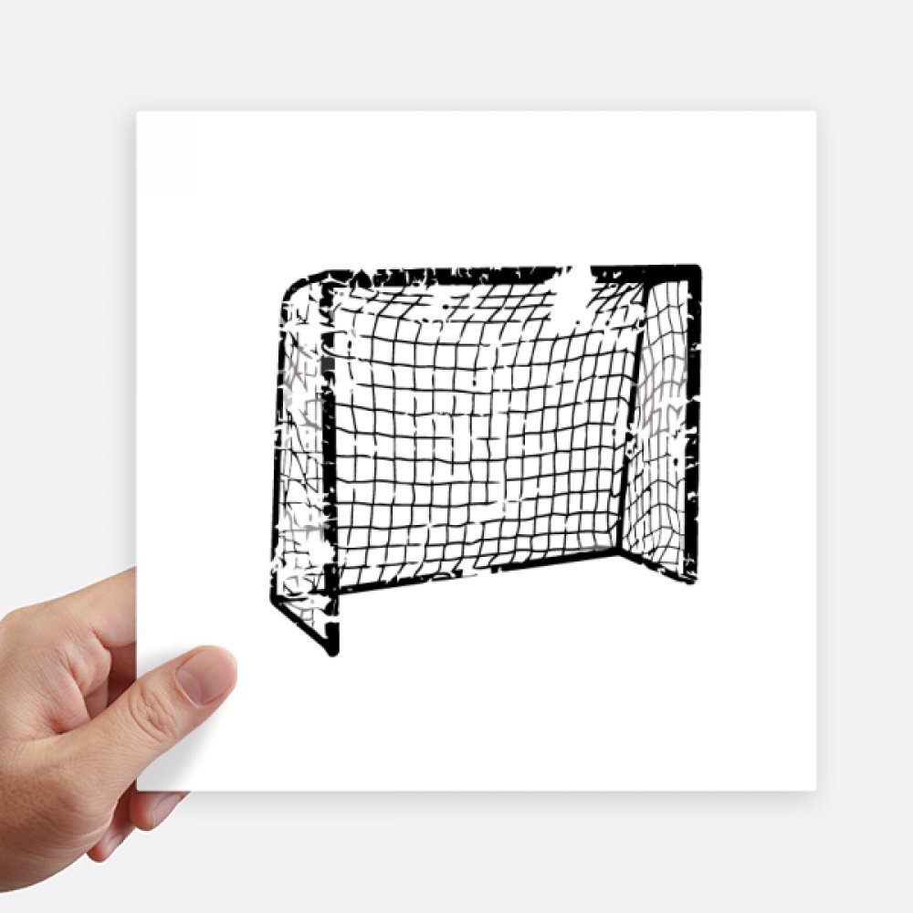 Pegatinas de fútbol red de puerta para maleta y moto pack de 4 vinilos cuadrados de 20cm