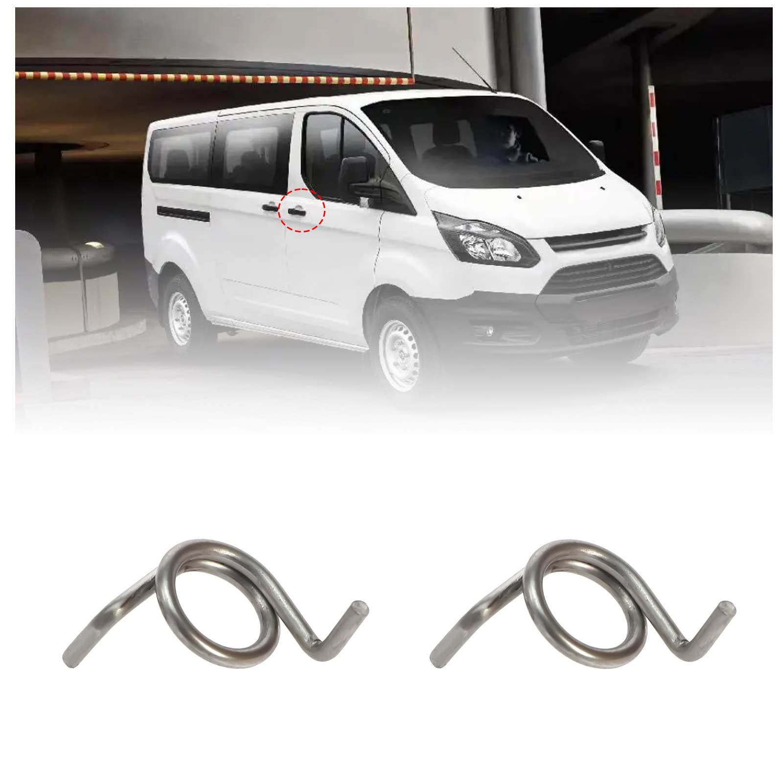 Be In Your Mind 4 STKS Deurslot Klink Veren Auto Lock Reparatie Veren Set CL -01695 CL-01696 Compatibel met Transporter III Bus Box Flatbed IV Bus Box Flatbed