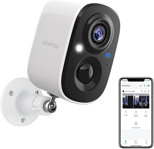 Cámara de seguridad inalámbrica para exteriores, cámara para exteriores alimentada por batería con visión nocturna a color, detección de movimiento