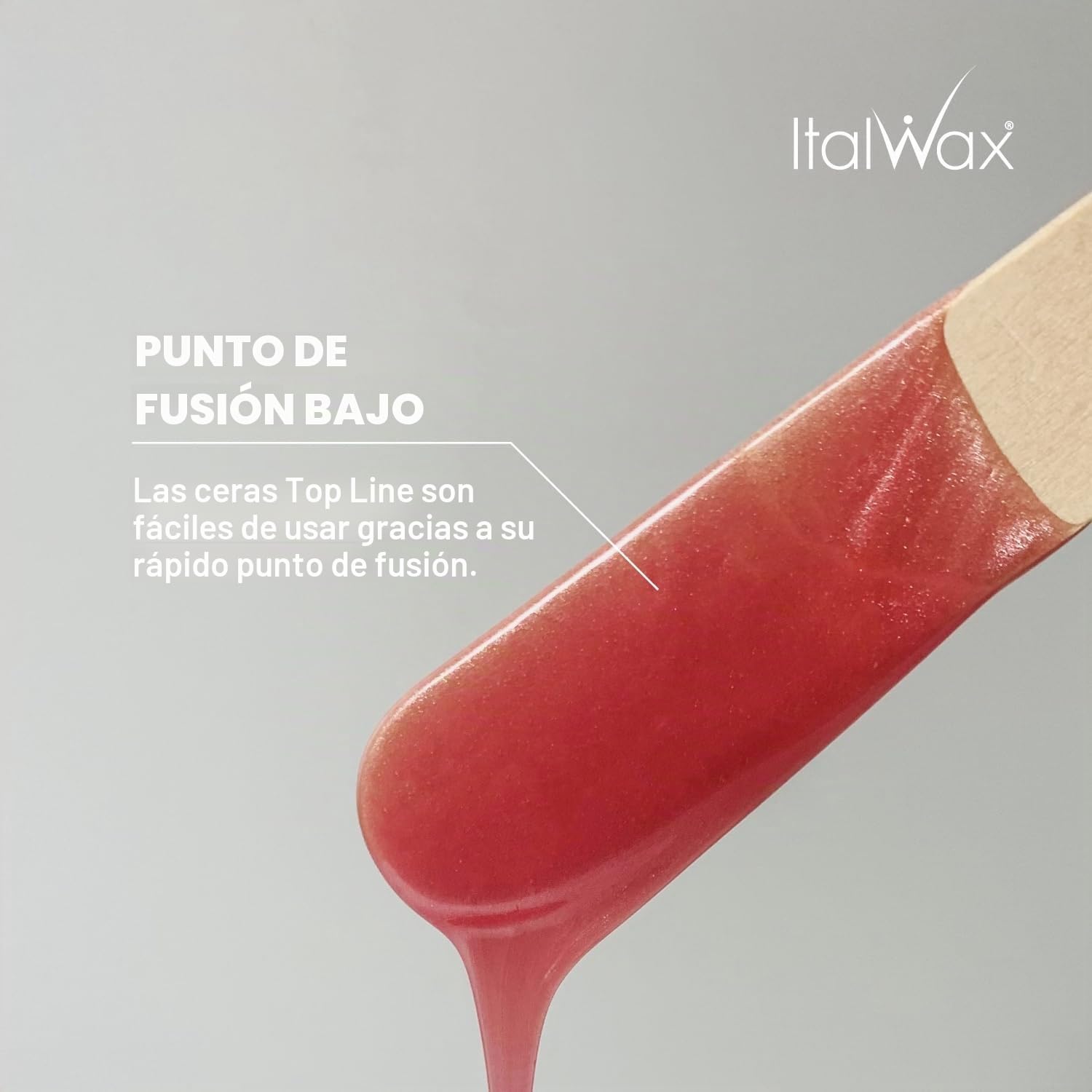 Italwax Top Line Pink Pearl – 750g - Cera elástica en perlas para depilaciòn sin bandas - Formulación sintética para pieles sensibles - Recomendado para la zona bikini y las axilas - Sin fragancia