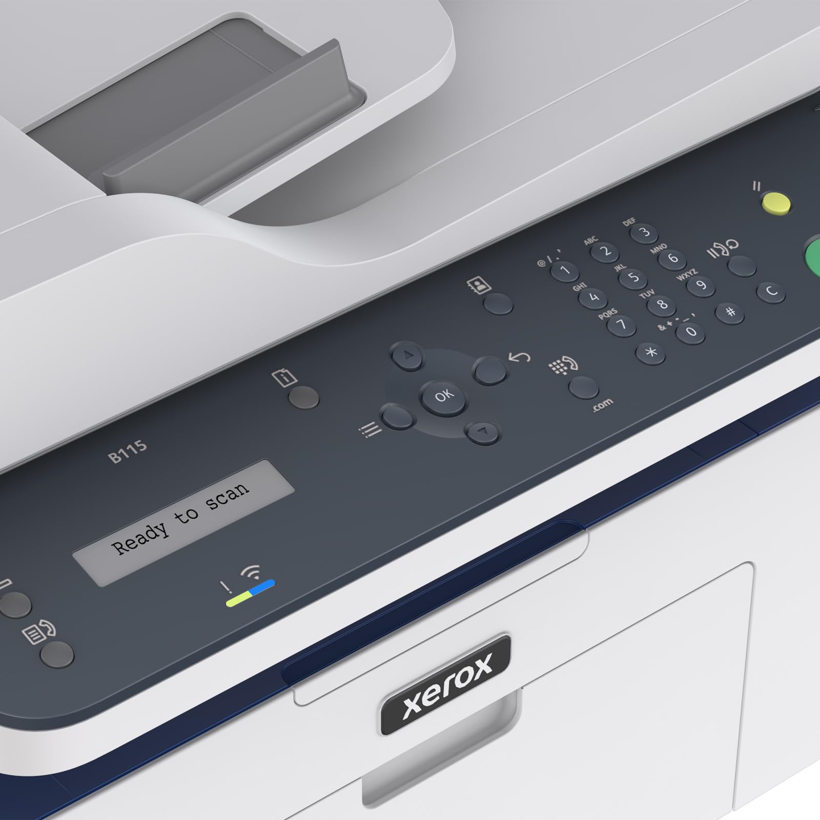 Xerox B115 Stampante Multifunzione Wireless – Laser monocromatica 4-in-1 All-in-One, stampa/scansione/copia/fax, A4, ideale per scrivania in home office e piccoli team, compatibile mobili, Wi-Fi, EU