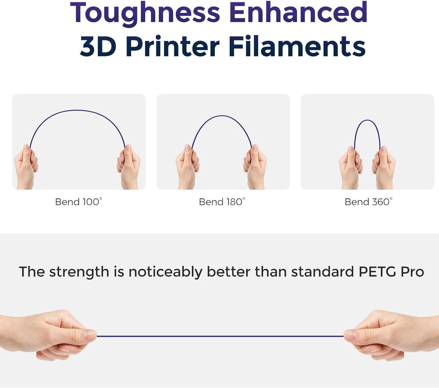FLASHFORGE PETG filamento multicolore per stampante 3D 1,75 mm (titanio bruciato)