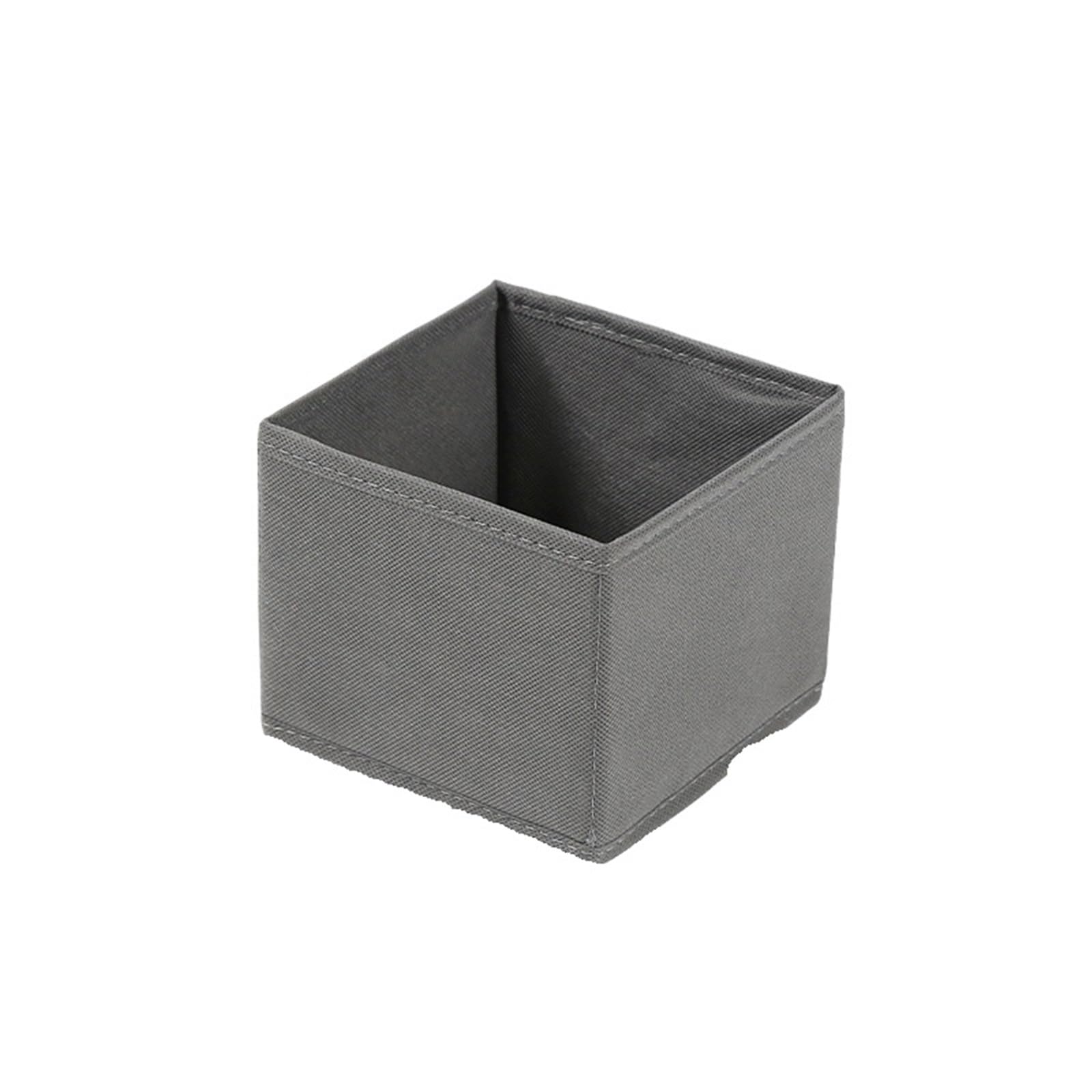 ZHSOAO Fabric Underwear Storage Box Drawer Organizers For Closet Organization And Of Socks Ties And More Cabinet for Bras, Socks, Underwear(Grey-S)