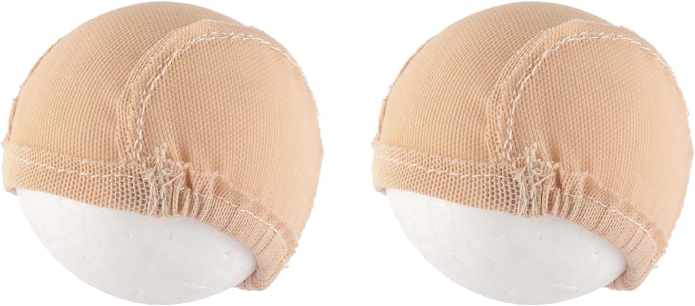 Doll Wig Net Cap, Ball Jointed Dolls Costume Liner for Various Head Circumferences Doll Making Accessories (1/6 15.5‑17.5cm Head Circumference)