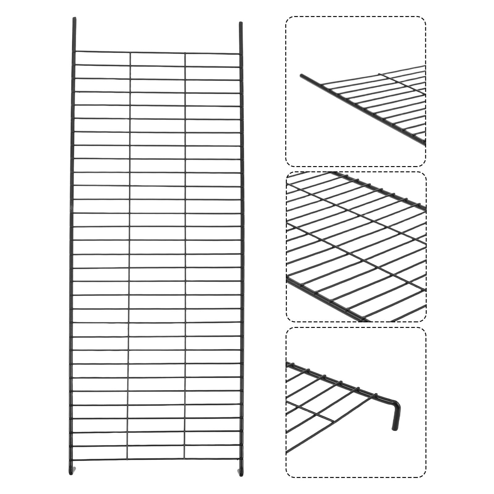 Escalera de Hierro Negra para Jaula de Gatos 2 Piezas, Accesorio Multifuncional para Corral de Gatitos y Diseño Flexible para Uso en Jaula de Interior