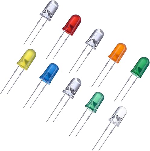 Miniatura 1 de 100 bombillas LED transparentes diodos de emisión de luz 02pulgadas multicolor