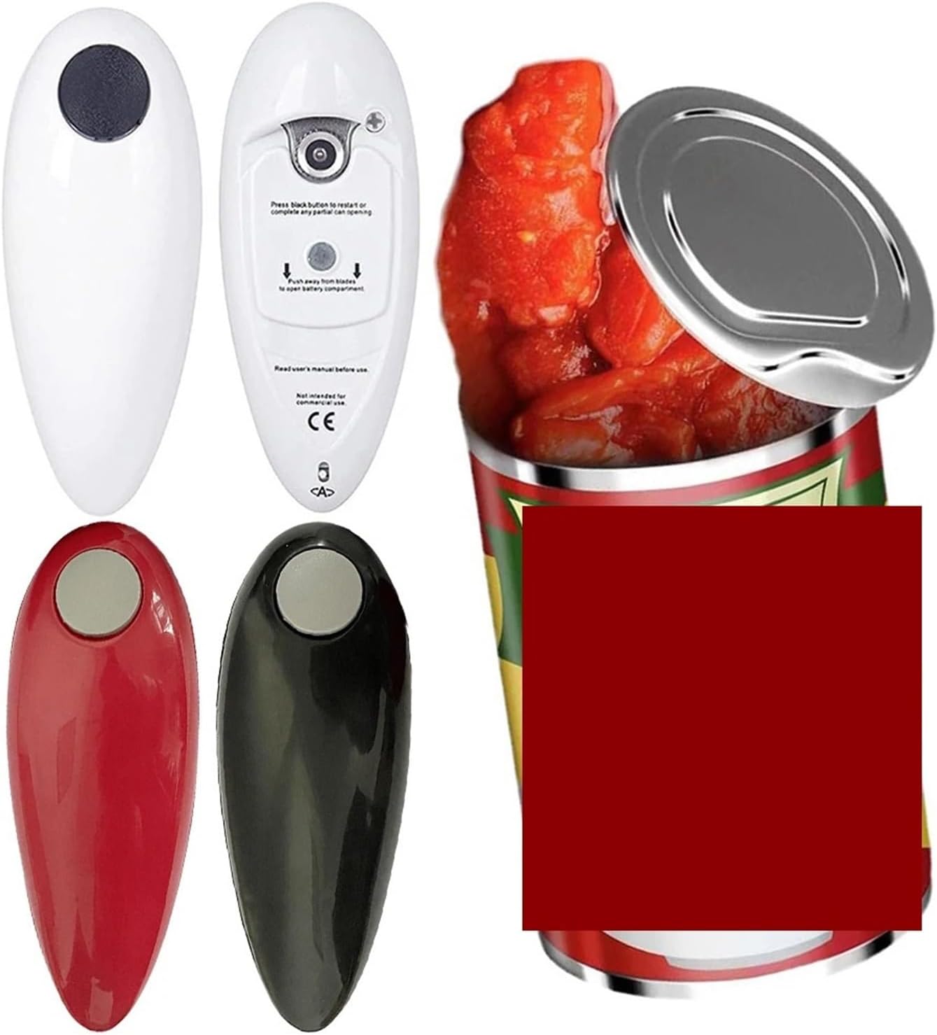 Fit for Electric Can Opener - Hands-Free Operated Tin Opener for Weak Hands - One Touch Jar Opener for All Jar Sizes(D)