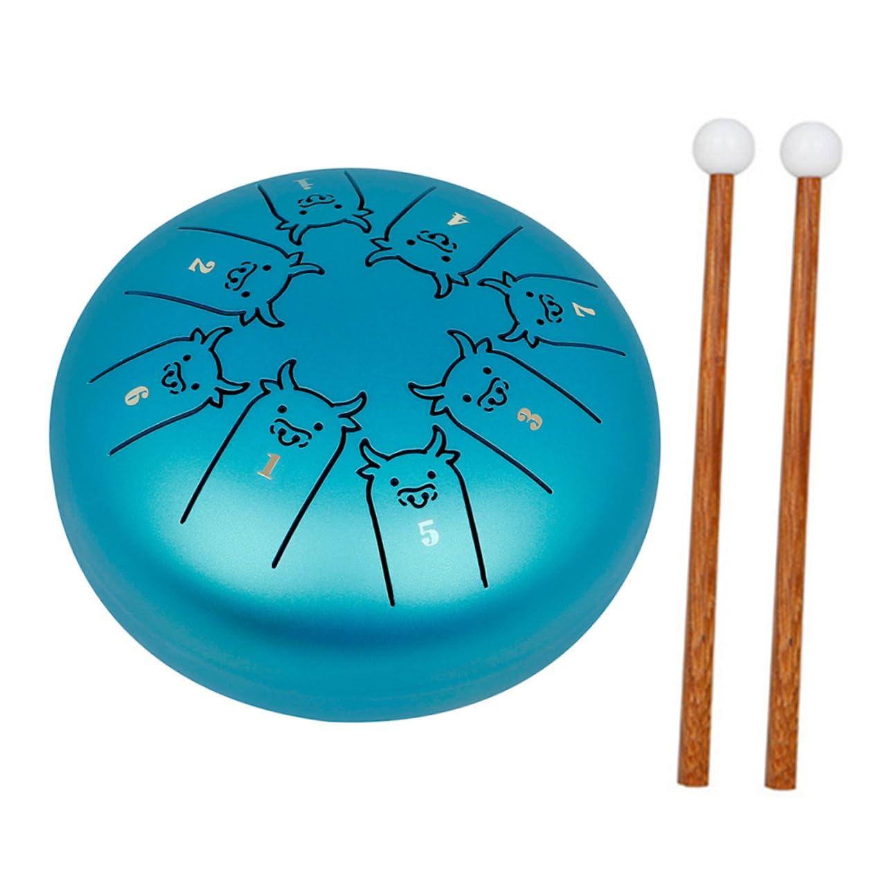GOOHOCHY 1 Set Tongue Drum for Adults Portable Percussion Instrument Durable Unique Tone for Music Experience