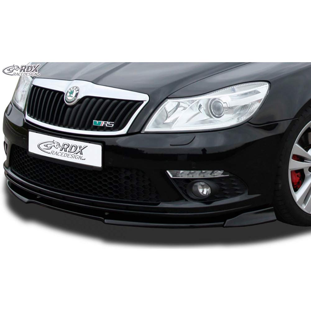 RDX Racedesign Frontspoiler VARIO-X Octavia 2 RS Facelift Typ 1Z 2008+ Frontlippe Front Ansatz Vorne Spoilerlippe, RDFAVX30522, Schwarz