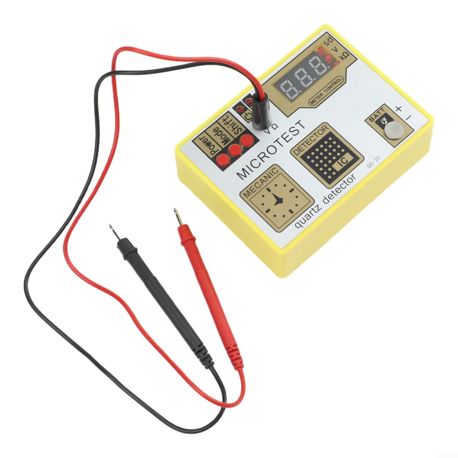 Tester professionale di impulsi dell'orologio Qd20 con smagnetizzatore integrato per diagnosi del movimento al quarzo e per test della batteria in officine di riparazione