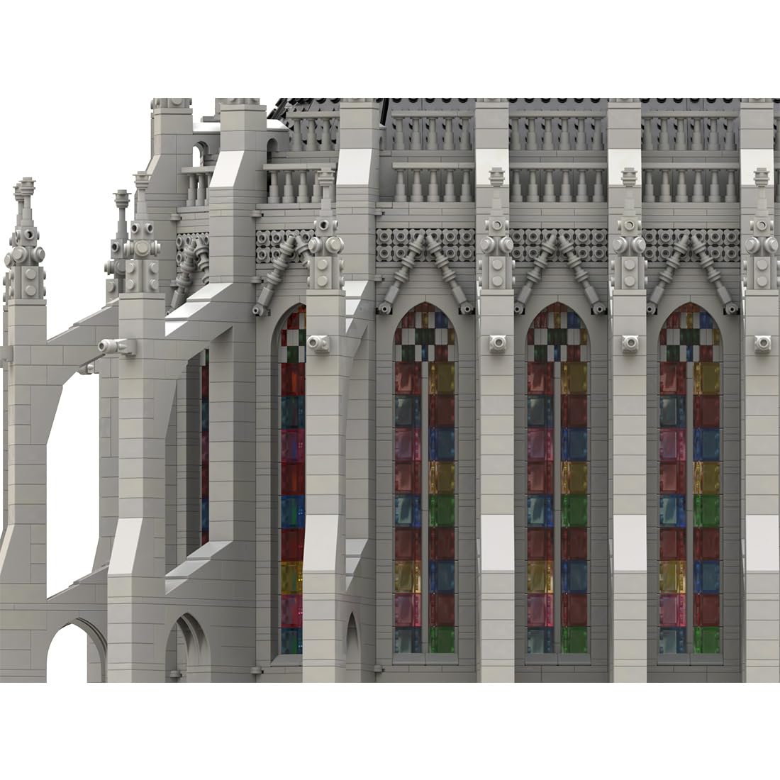 Cathedral 10セット MOC-241011 Gothic Cathedral Building Blocks Set (5708PCS) by