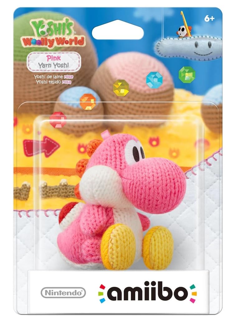 Nintendo - Figura Amiibo Yoshi Lana Rosa
