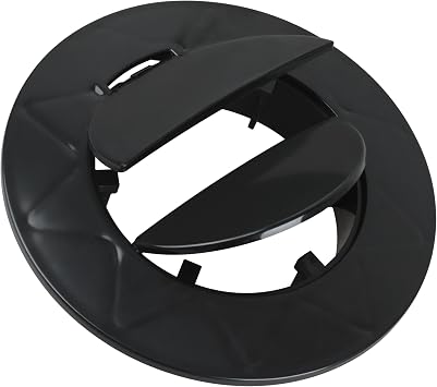 Pop-Up Drain Emitter Cap for 4 and 3 Sewer and Drain Fittings,Black | for Catch Basins, Channel Drains & More