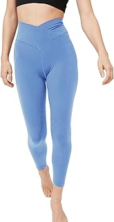 Sponsored Ad - Dellytop Women's Cross Waist Leggings High Waisted V Front Wokout Running Gym Yoga Pants