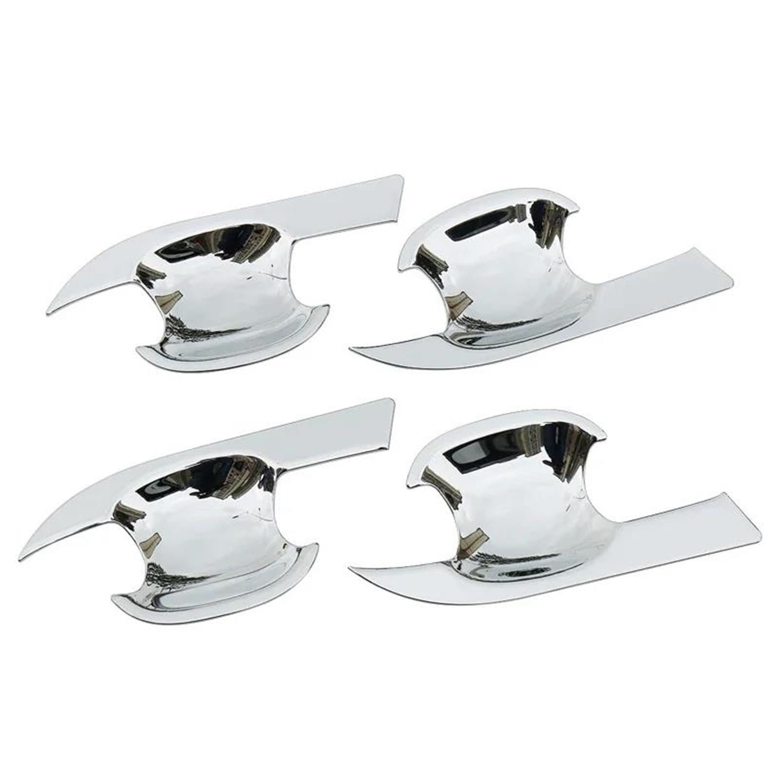 ZAPORA Covers Sticker Chrome Car Door Handle Bowl Cover Trim Sticker for RAV4 for RAV 4 Xa40 2013-2018 Styling Accessories(Bowl)
