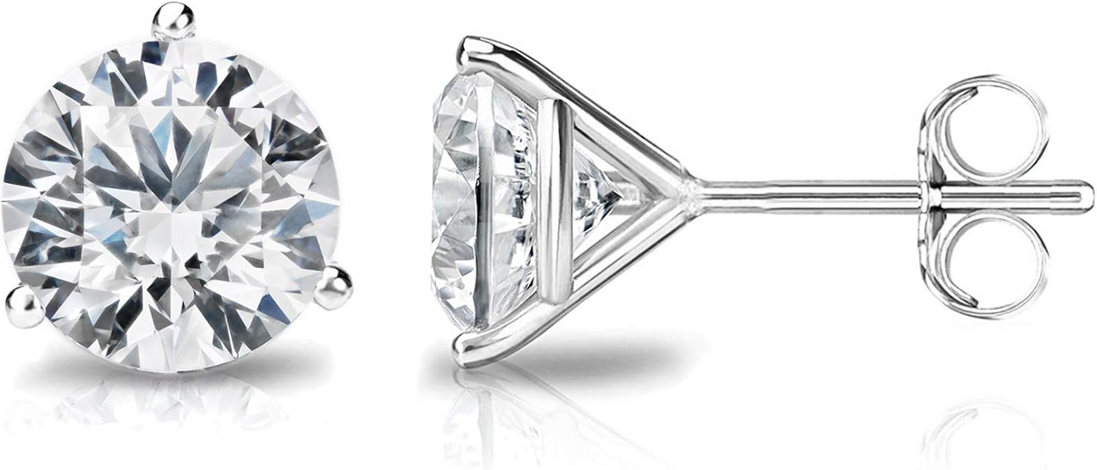 PAVOI Gold Stud Earrings for Women, 925 Sterling Silver Cubic Zirconia