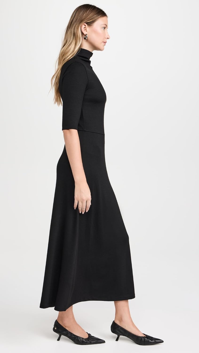 Vince Women's Elbow Sleeve Turtleneck Dress - Image 4