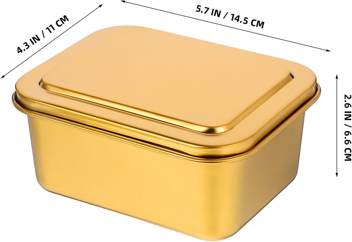 Stainless Steel Mousse Cake Box with Lid for Desserts