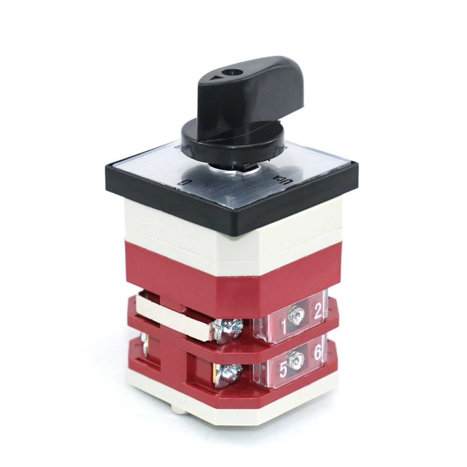 LW12-16/YH2.2 16A Four Position Two Pole Control Circuit Voltmeter Measurement Changeover Selector Universal Rotary Switch 1Pcs
