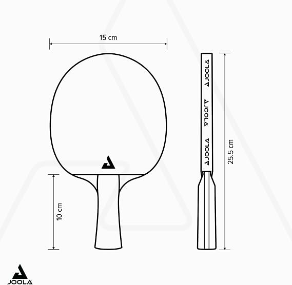JOOLA Carbon Control Performance Ping Pong Paddles - Ergonomic Grip Handle & Vibration Control - ITTF Approved - Professional Ping Pong Paddle for Advanced Playability - Table Tennis Racket - Red