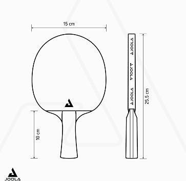 JOOLA Carbon Control Performance Ping Pong Paddles - Ergonomic Grip Handle & Vibration Control - ITTF Approved - Professional Ping Pong Paddle for Advanced Playability - Table Tennis Racket - Red