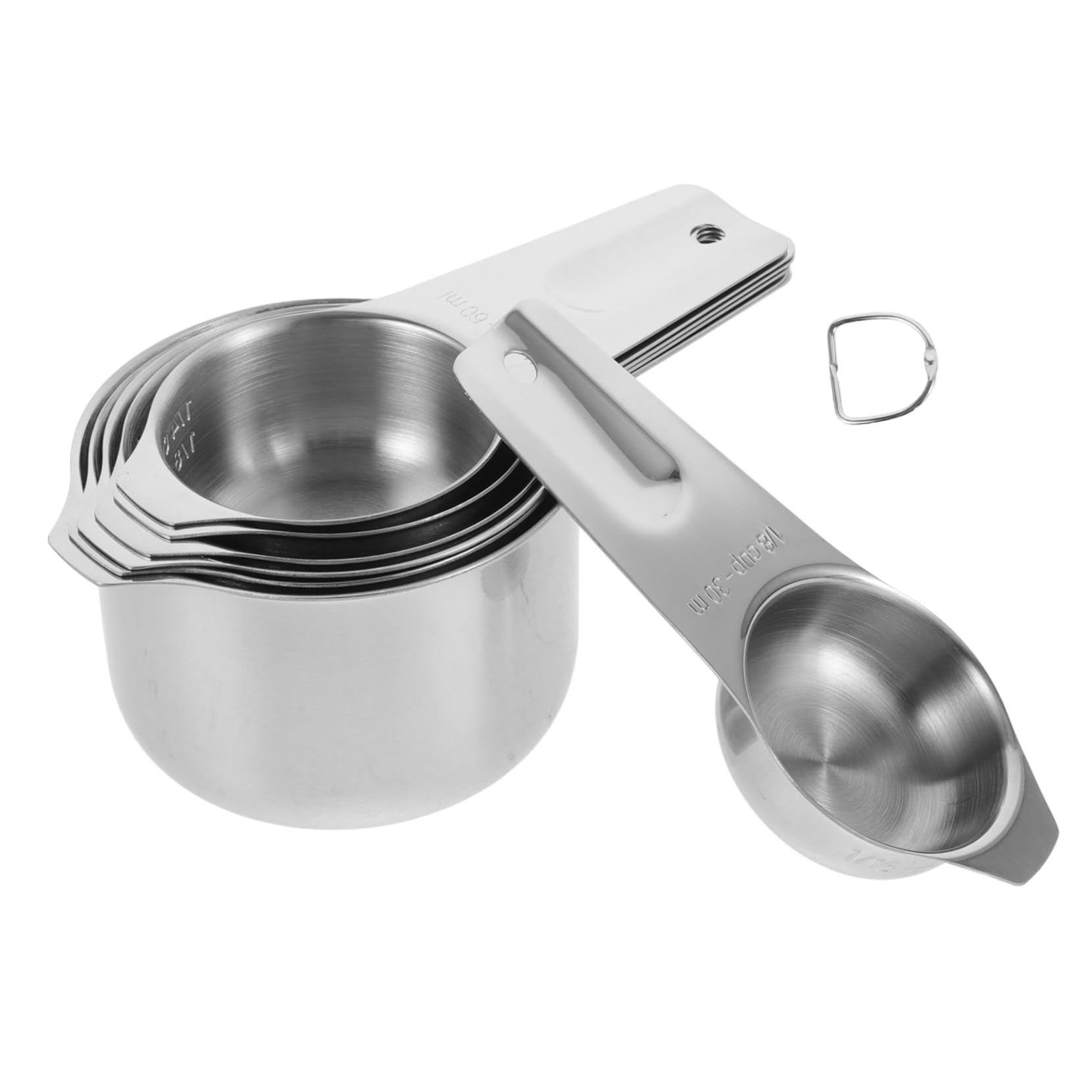 Ensemble de Tasses à Mesurer 30 à 240 Ml 1 Set en Acier Inoxydable
