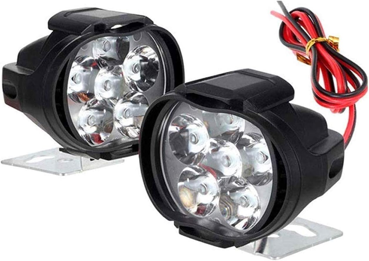 Vls 6 LED Fog Light Mirror Mount Driving Spot Head Lamp for Motorcycle and Cars