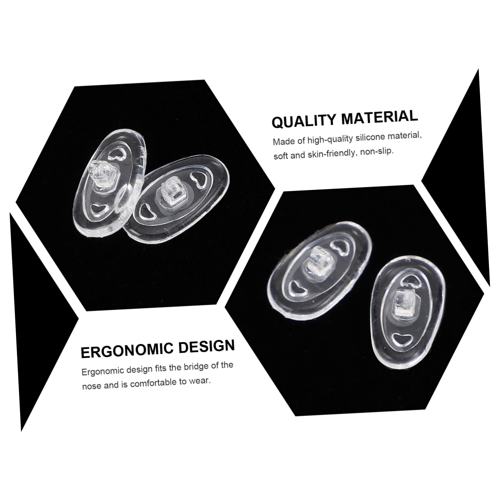 150pièces Plaquettes Nasales Antidérapantes Lot pour Lunettes Accessoires Confortables Et Pratiques Compatibles avec Cadres Et Ajustement Parfait Et Anti-dérapant