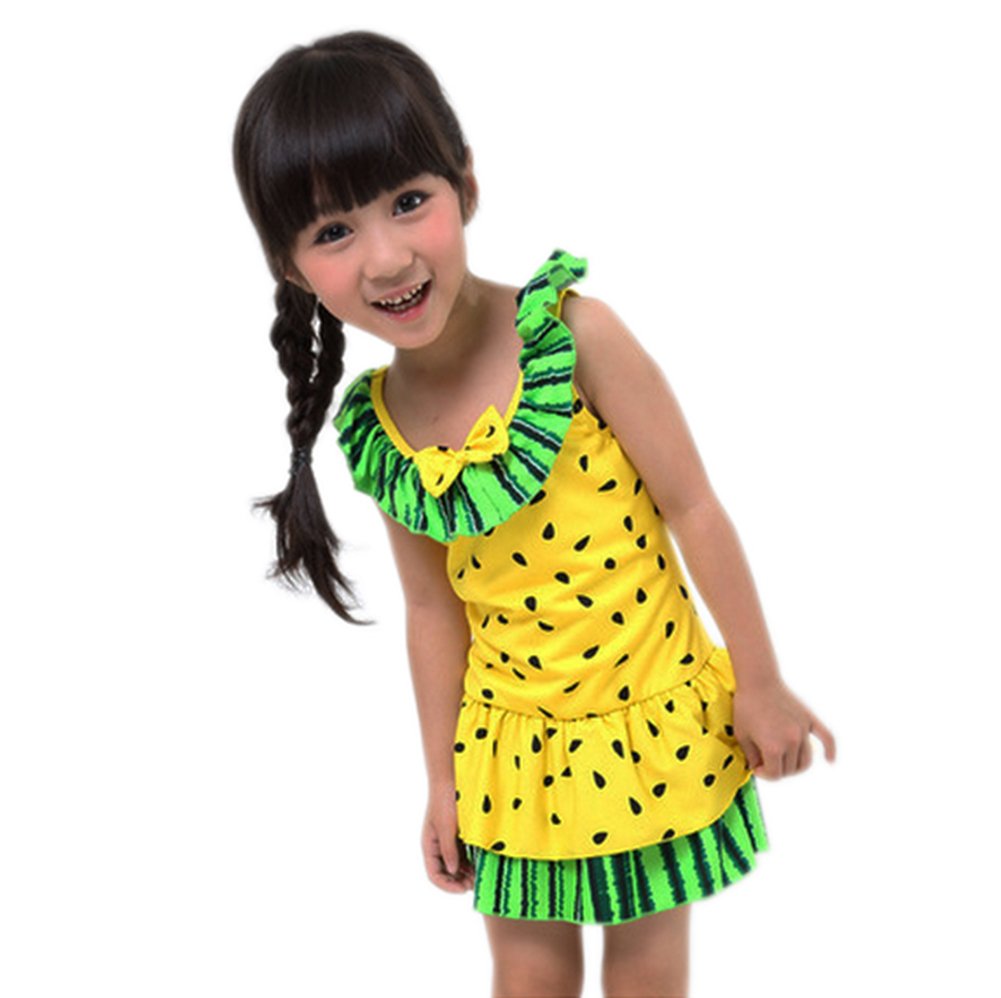 Speeyd Children Kids 2015 Swimwear Watermelon Print Cute Swimsuits For Girls Red10